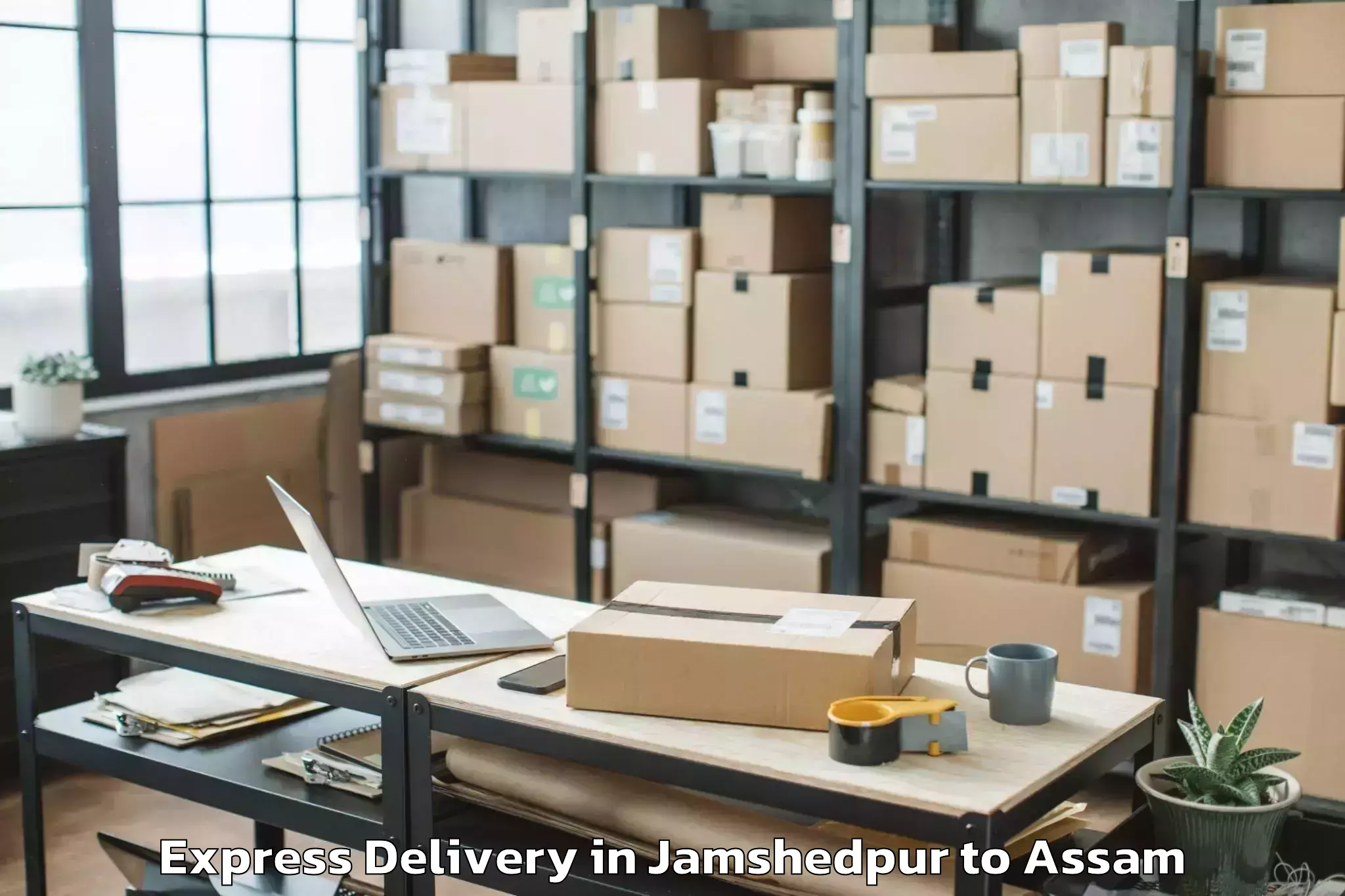 Top Jamshedpur to Dokmoka Express Delivery Available